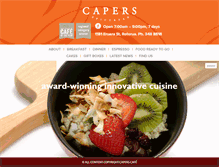 Tablet Screenshot of capers.co.nz