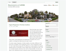 Tablet Screenshot of capers.org